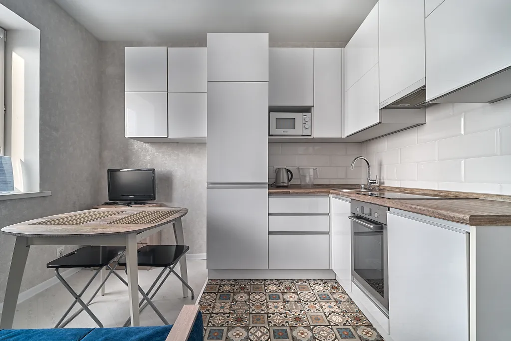 Современная квартира с удобствами и посудомоечной машиной