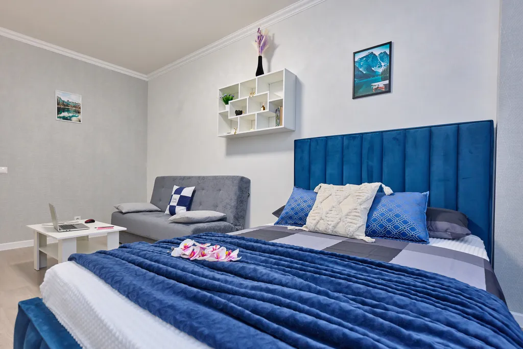 Евродвушка с балконом на 19 этаже вместительность на 6 человек