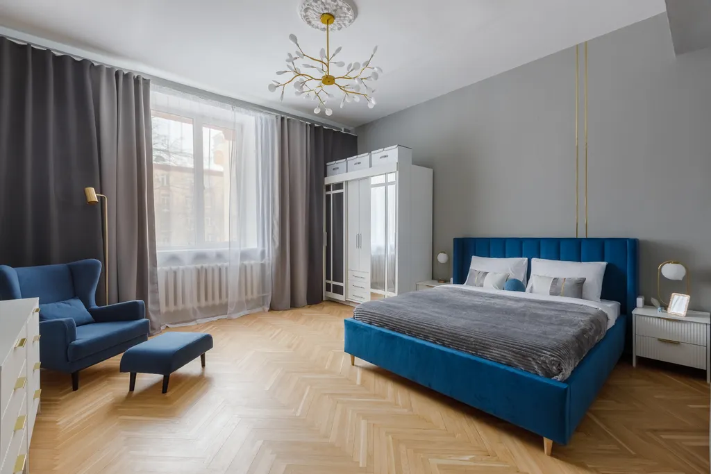 Квартира Сталинская трехкомнатная квартира Синий Кит — Москва