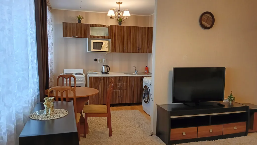 Комфортная однокомнатнатная в центре с потрясающим видом на Каму