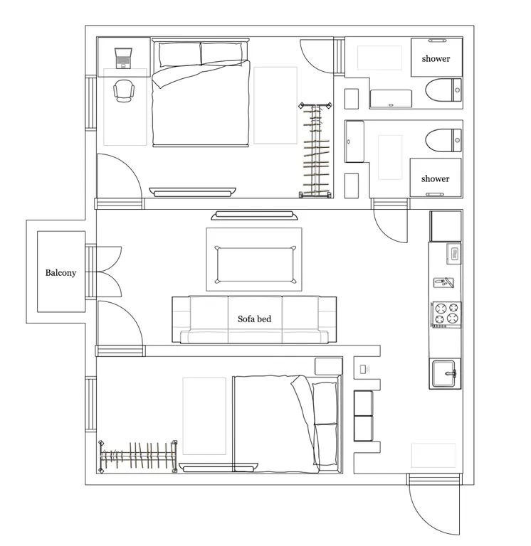 3-комнатная Квартира