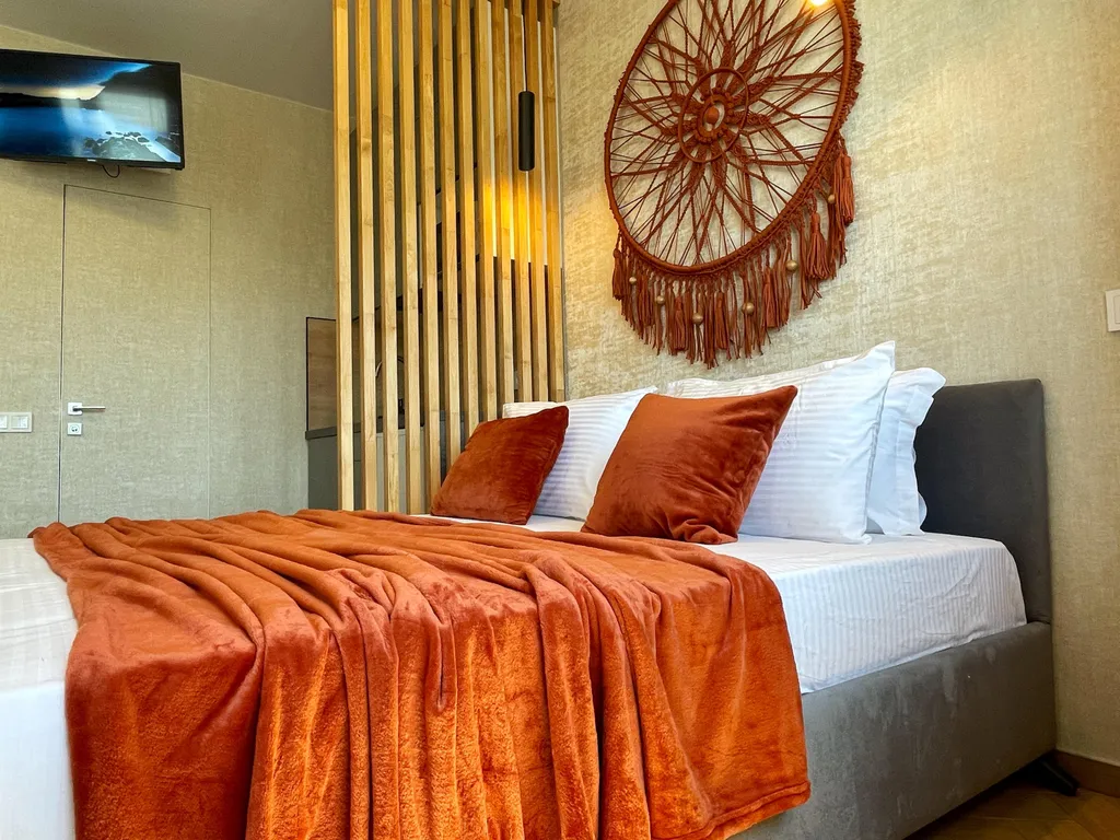 Апартаменты с видом на море и горы, 3 минуты до пляжа