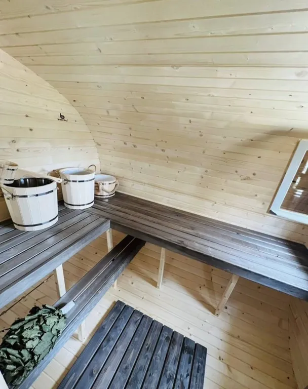 Семейный дом с баней в березовой роще