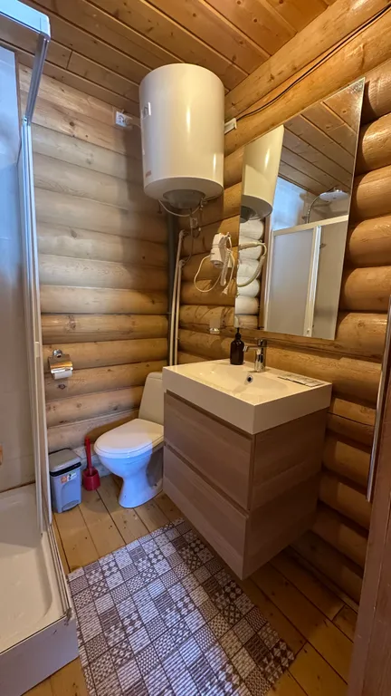 Дом из сруба с баней и бассейном