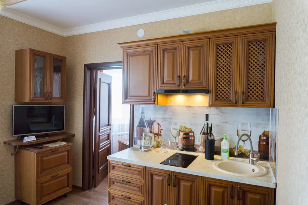 Квартира Квартира Двухкомнатный четырёхместный апартамент с кухней в отеле Либерти Флай — Адлер