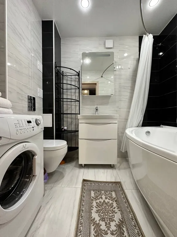 Стильные однокомнатные апартаменты рядом с лесом