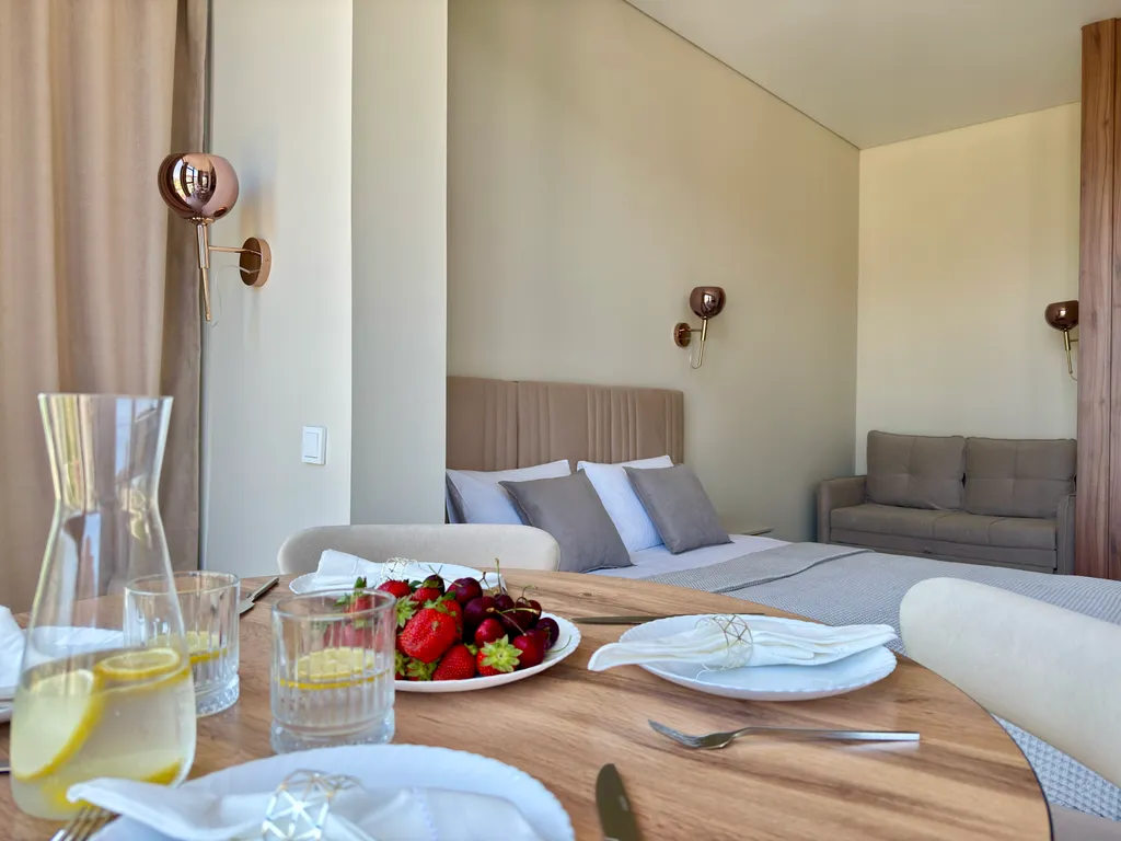 Квартира Квартира Делюкс с балконом и видом на горы и реку — Лазаревское