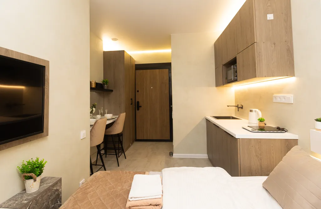 Уютная студия рядом с лесопарком