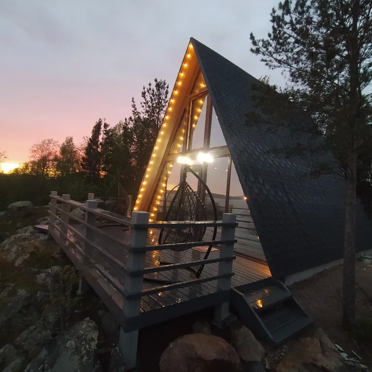 А фрейм на берегу Ладоги Dream house in Karelia