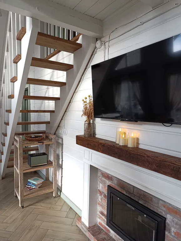 Дом с сауной на берегу реки