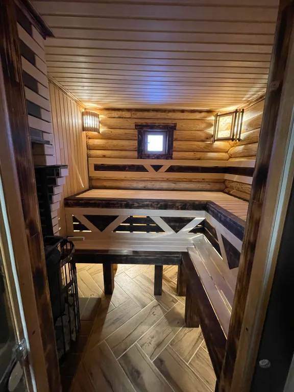 Дом-баня с бассейном и купелью