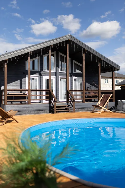 Коттедж Просторный загородный дом с мансардой, баней и горячим чаном — Воскресенское