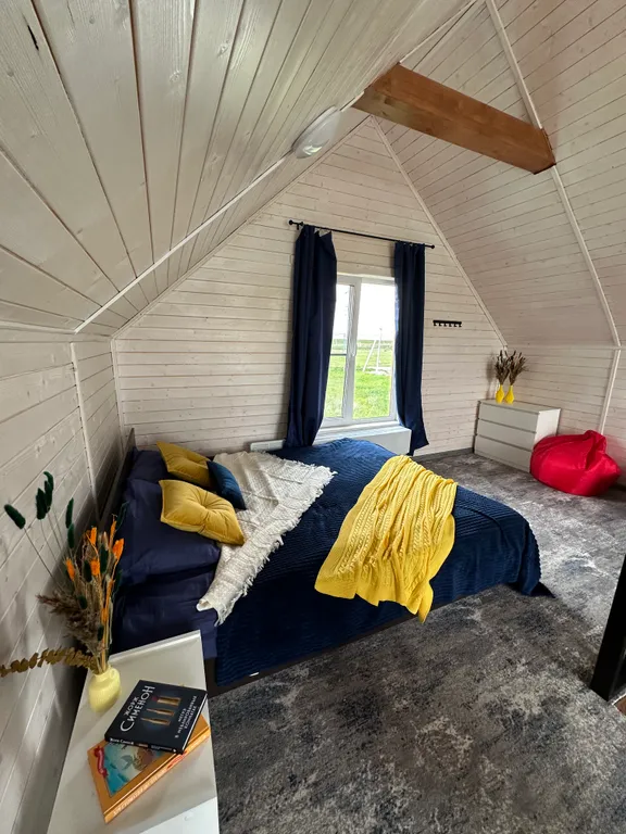 Красивый барнхаус с баней и банным чаном