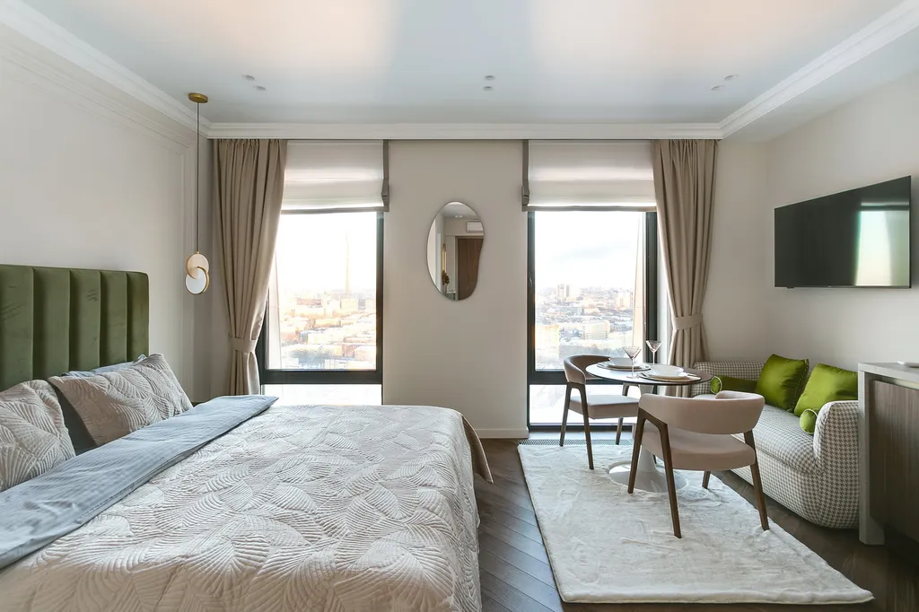 Квартира Квартира Видовая студия у метро Дмитровская — Москва