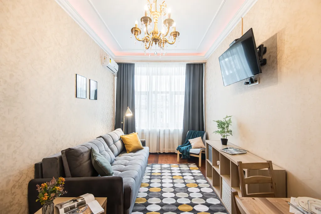 Квартира Квартира С видом на Камергерский: кровать 200×200 у Кремля — Москва