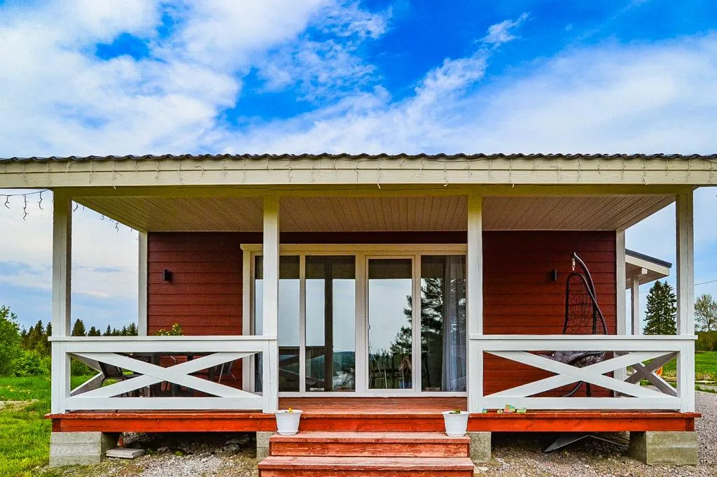 Уютный домик с чаном и видом на Ладожский залив