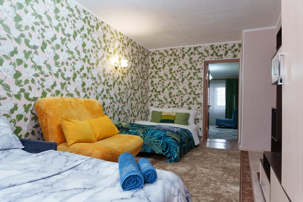 Уютная 2х-комнатная квартира(6 гостей 4 спальных места)