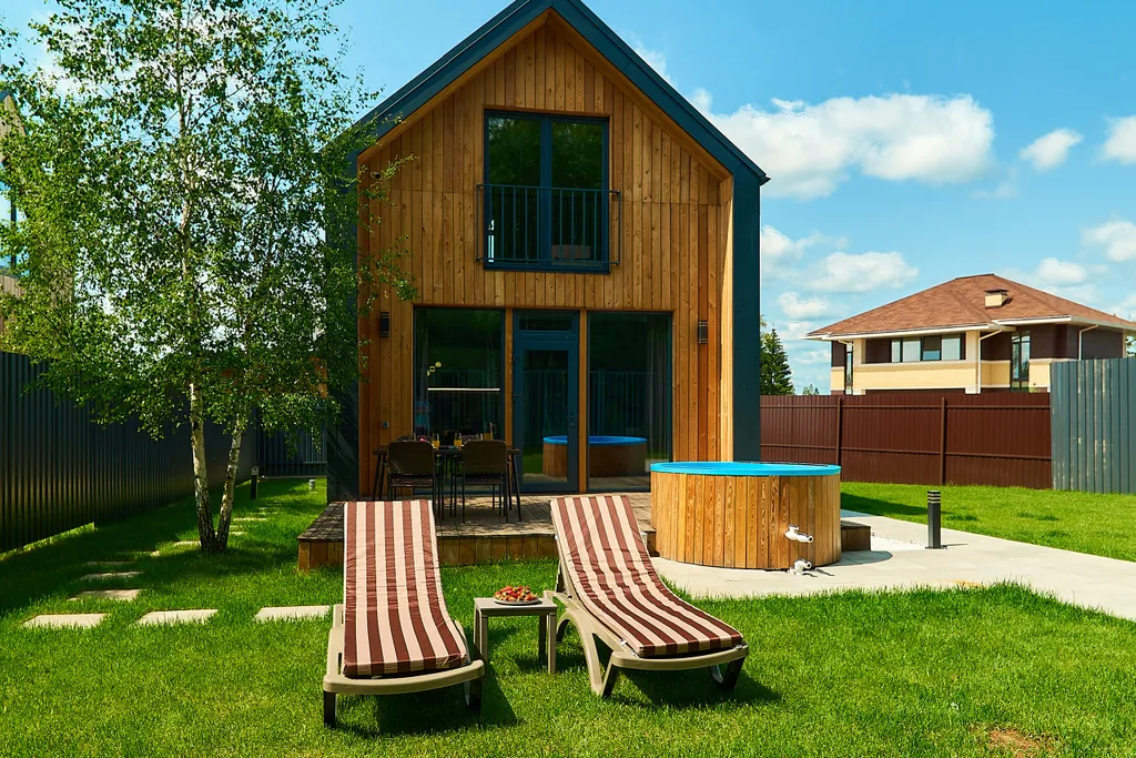 Коттедж Барнхаус с баней, бильярдом и видом на лес — Истра