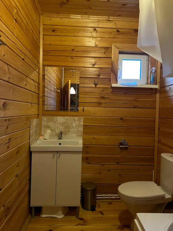 Тихий и тёплый домик в деревне с баней на дровах