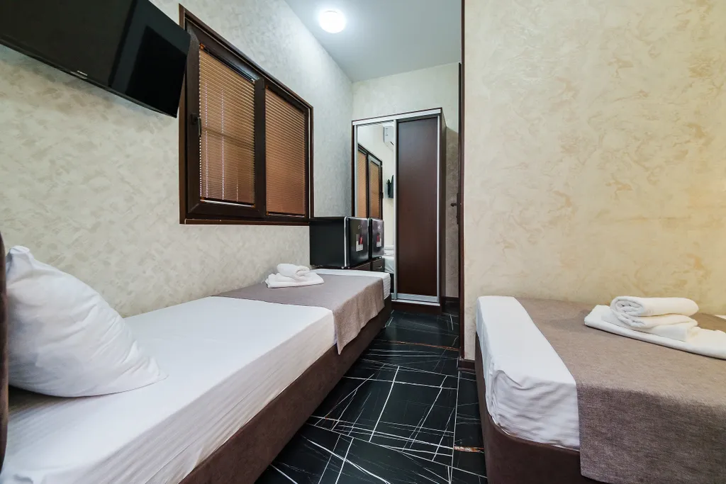 Двухместный бюджетный номер с двумя раздельными кроватями