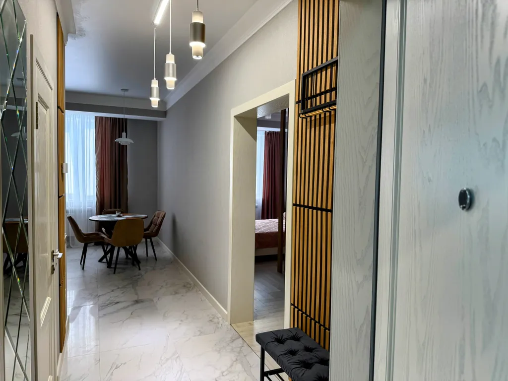 Уютная квартира с дизайнерским ремонтом в 15 минутах от моря