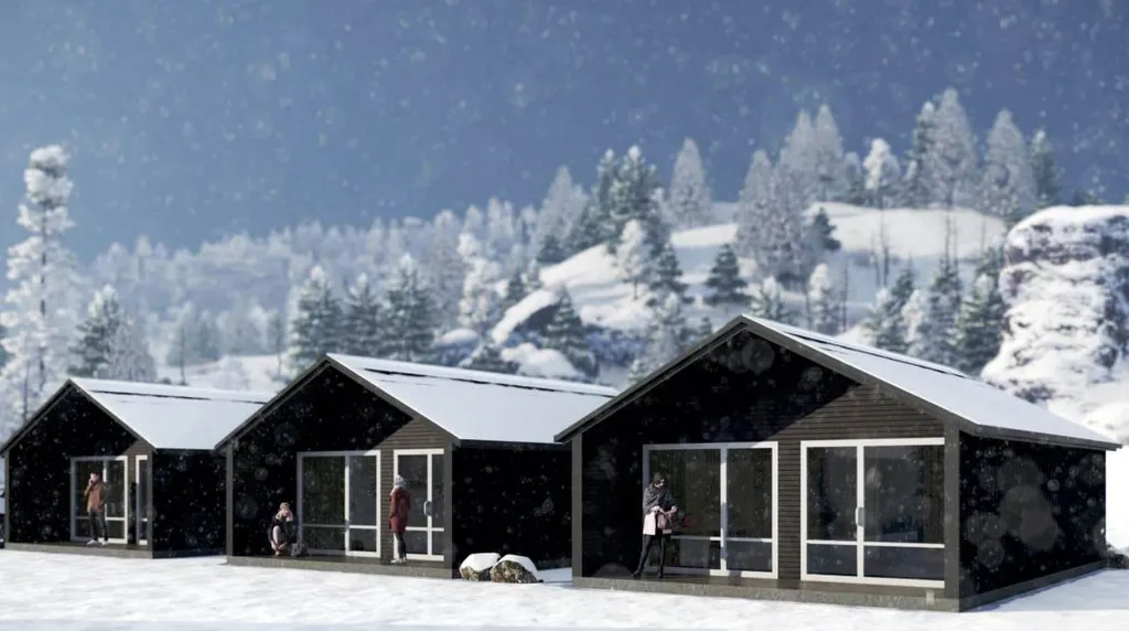 База отдыха с видом на горы в Приэльбрусье