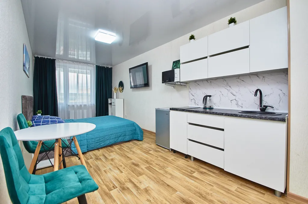 Студия с красивым видом