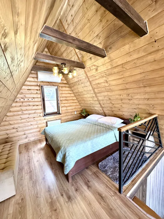 А-фрейм с видом на горы