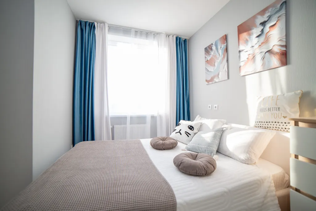 Студия с лоджией на Тенистой 8Б для 4 гостей