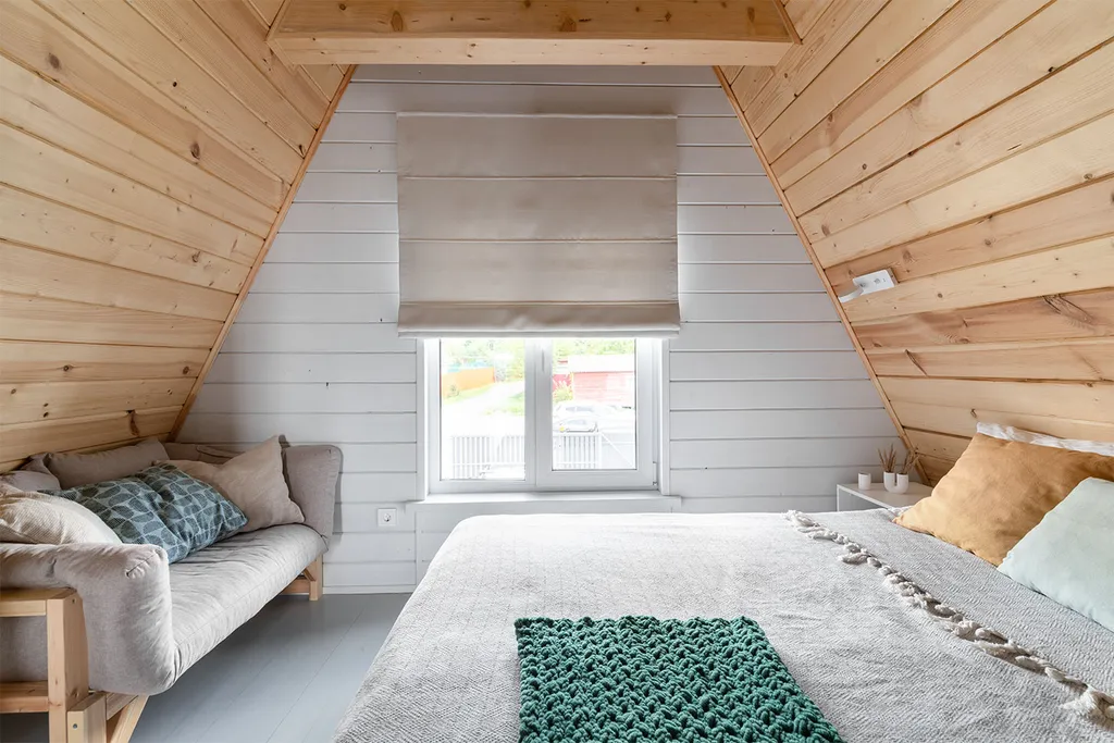 А・Фрейм ВИСТА Логиново
Дом с сауной, видом на лес и реку