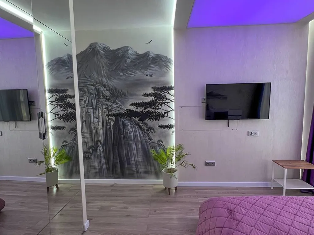 Современная квартира с панорамным видом на Волгу (Уютный Дом)