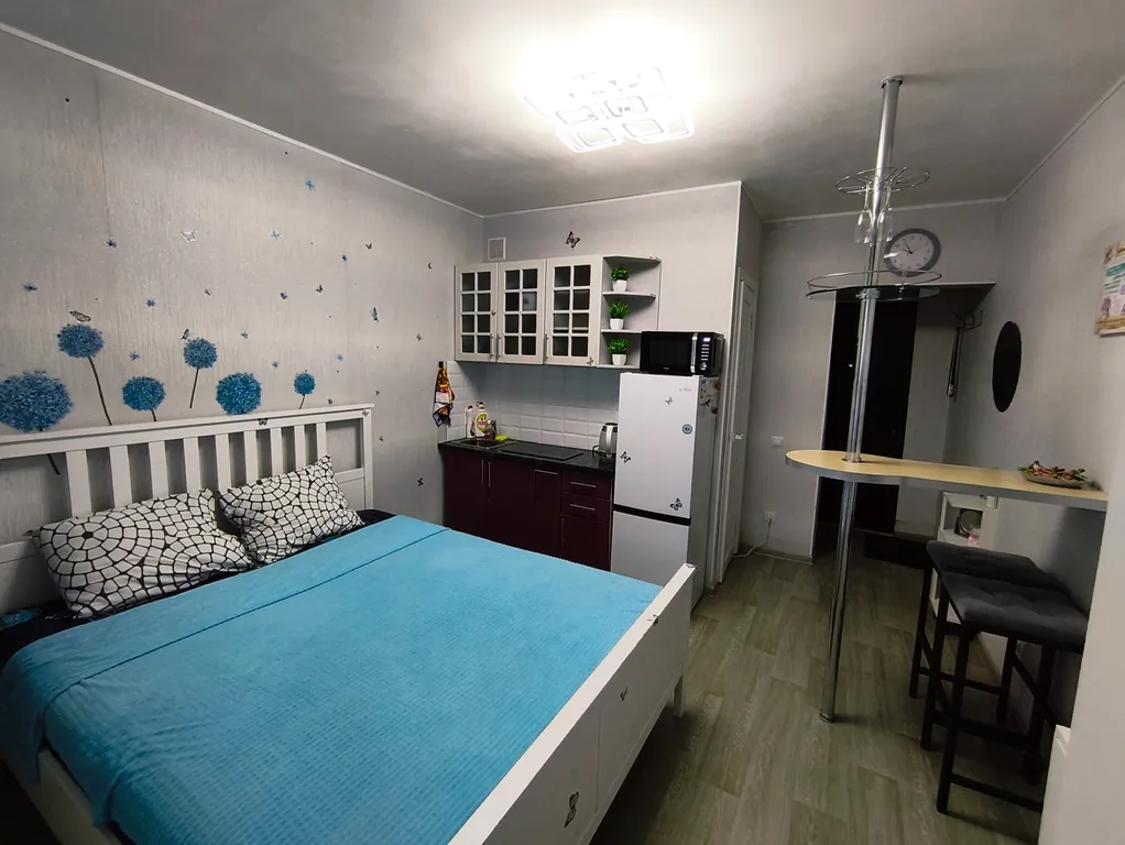 Уютная студия с балконом у Аграрного университета и метро