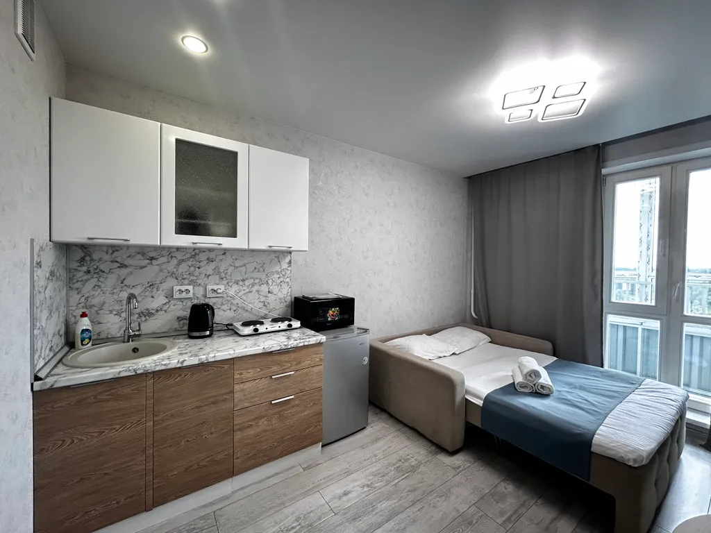 Квартира с бесконтактным заселением, рядом с аэропортом