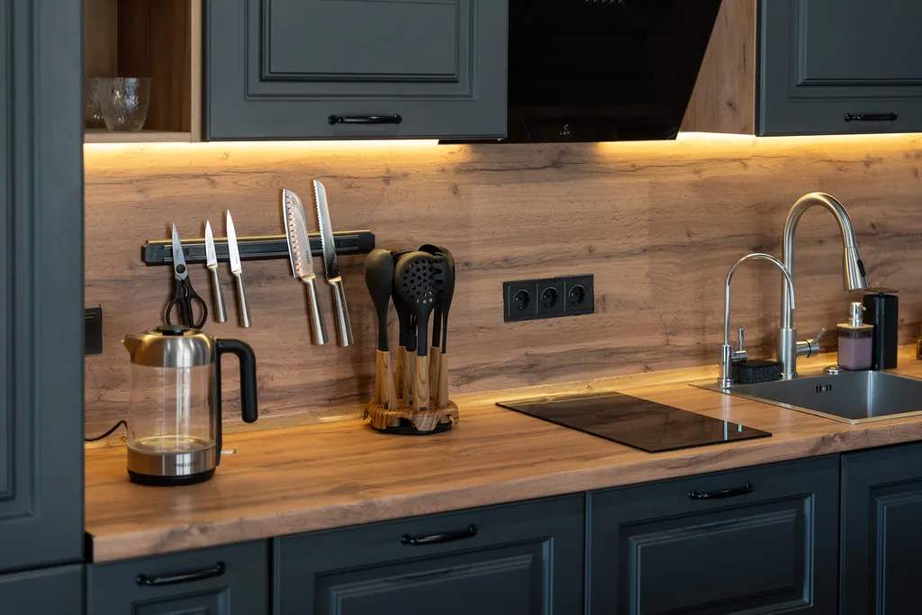 Дом с чаном и сауной у леса.