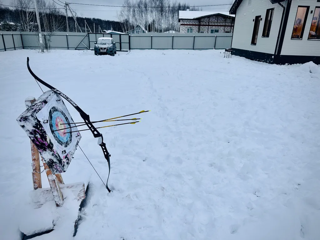 Загородный дом с видом на лес