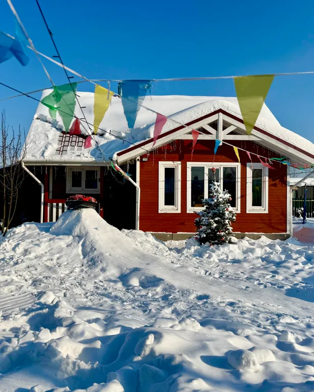 Уютный домик с баней и банным чаном, рядом с Москвой