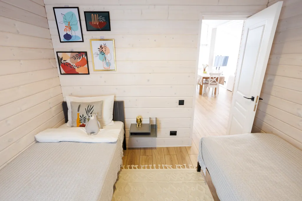 Уютный дом для отдыха на природе с просторной сауной