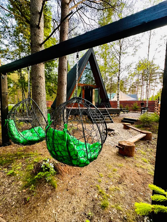 Уютный дом в сосновом лесу