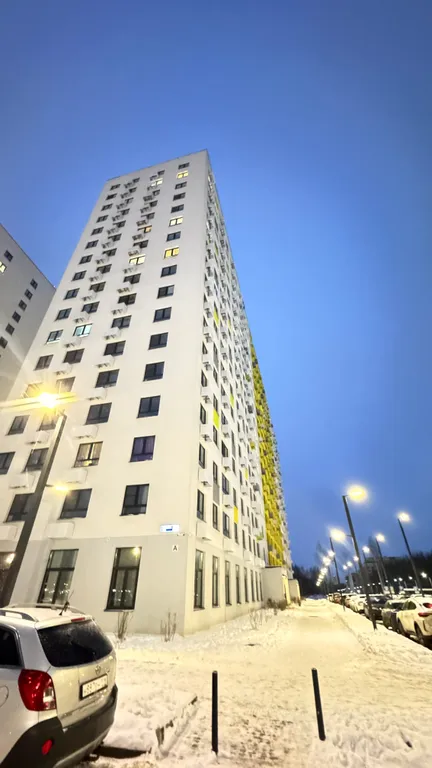 Евродвушка с высокими потолками и большими окнами, 2 кровати