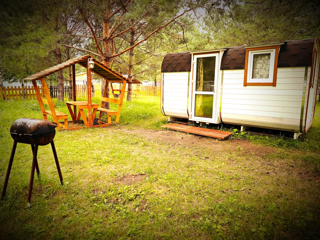 Квартира Мини-домик Бочка с собственной беседкой — аренда посуточно в Чемал