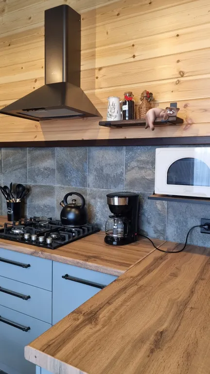 Новый дом с финской сауной, террасой и видом на гору Змейка