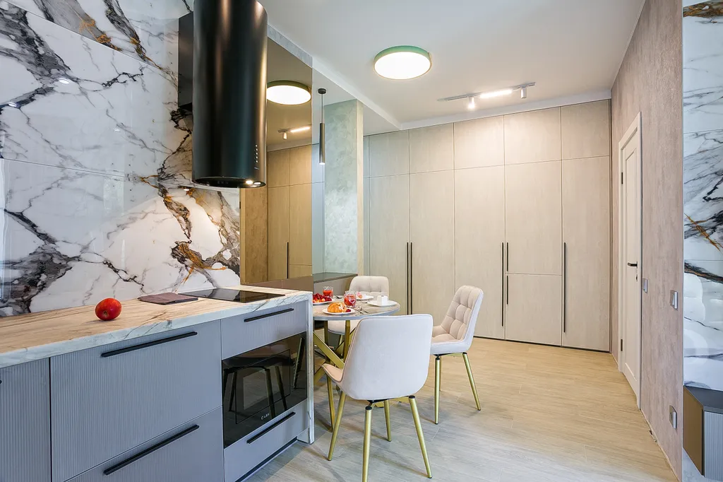 Однушка с террасой на парк возле моря в Скай плаза