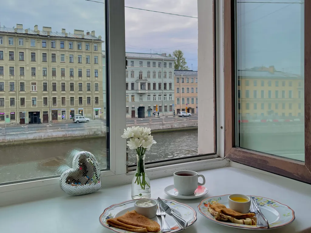 Квартира Двухместные апартаменты с двуспальной кроватью в центре города — Санкт-Петербург