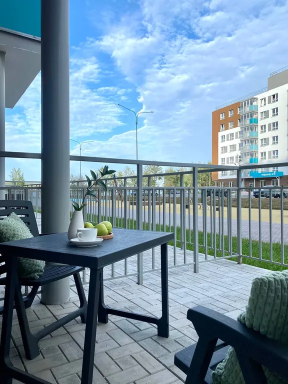 Евродвушка со своей террасой и высокими потолками