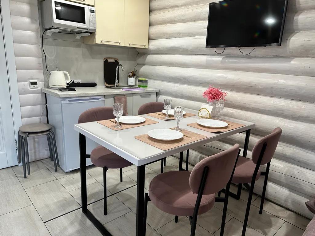 Дом баня с видом на город