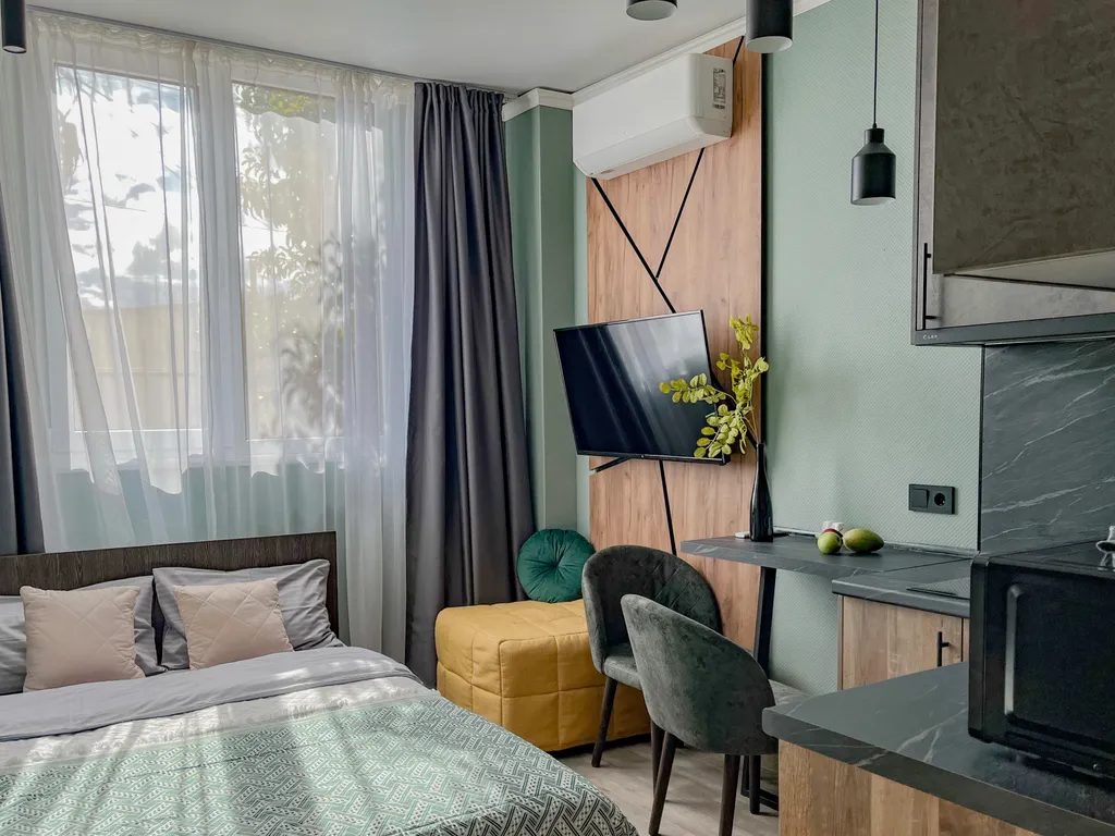 Квартира Квартира Студия возле санатория Южное взморье и пляжами Лазурь или Огонек — Адлер