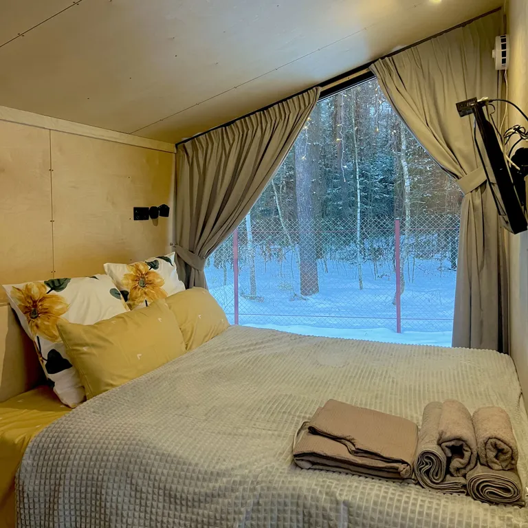 Коттедж Дом Хижина с сауной внутри — Тимково