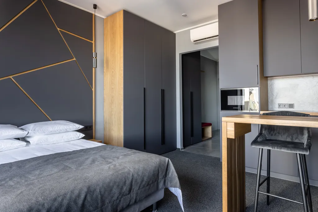 Квартира Квартира Просторная студия с панорамным видом на Москву с ванной — Москва