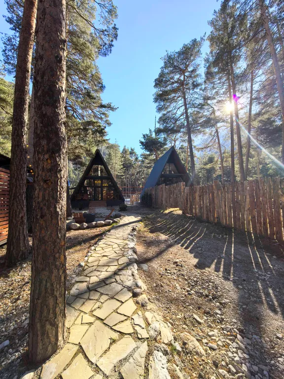 Дом в Приэльбрусье на огороженной территории