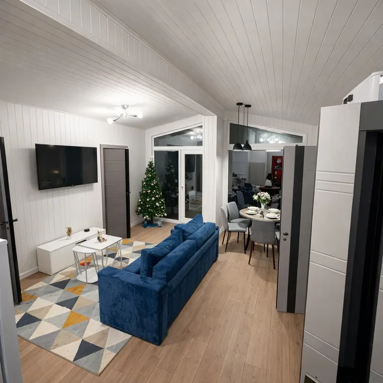 Коттедж Уютный трёхкомнатный домик в лесу с баней — Алексино